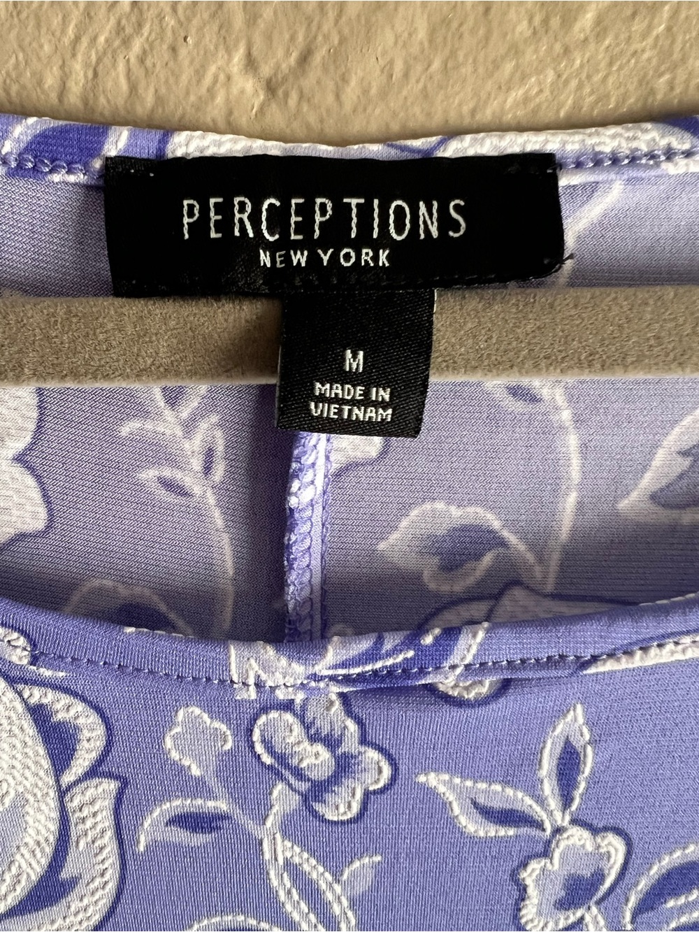 Perceptions Lavender & White Floral Midi Dress - Picture 2 of 2